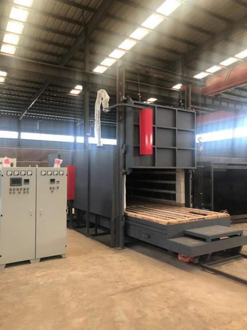 400KW臺車爐就緒，準(zhǔn)備發(fā)貨